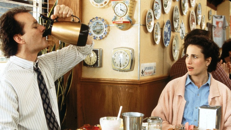 Bill Murray Chugs Coffee