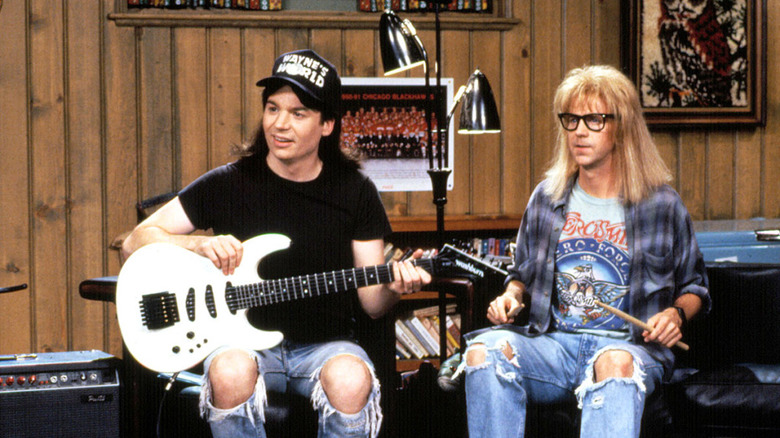 Wayne and Garth Jamming