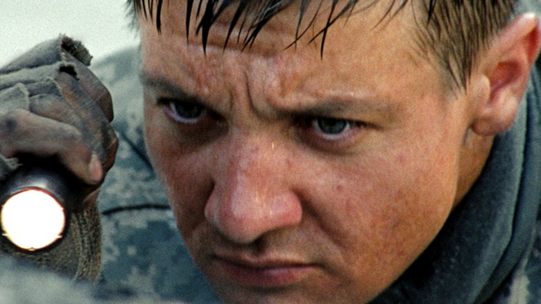 Jeremy Renner intense stare