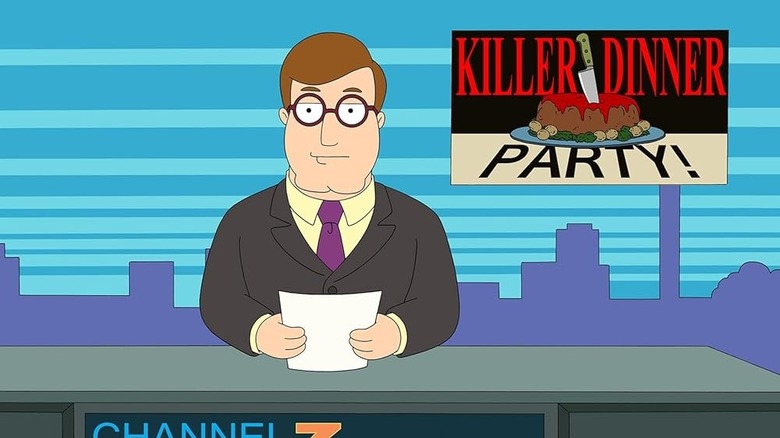 Greg reading the news on American Dad!