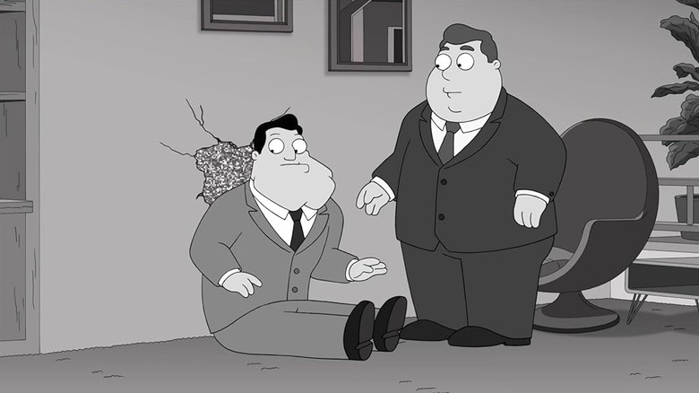 Stan creates a hole in the wall on American Dad!