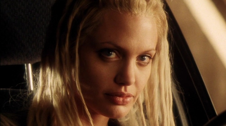 Angelina Jolie stealing cars gone in 60 seconds