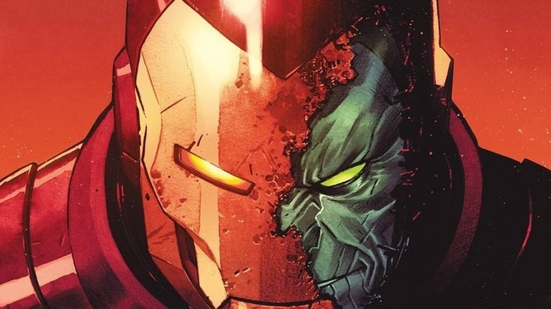 A skrull wearing Iron Man armor