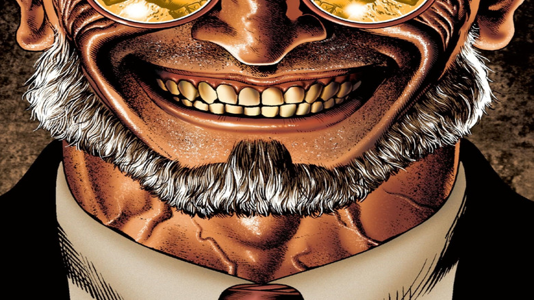 Hugo Strange smiles in Batman: Arkham, Hugo Strange
