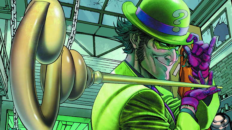 The Riddler tips his hat