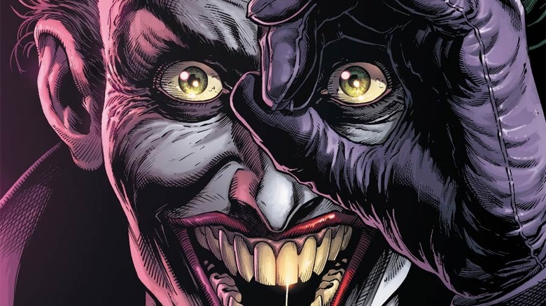 Joker smiling insanely