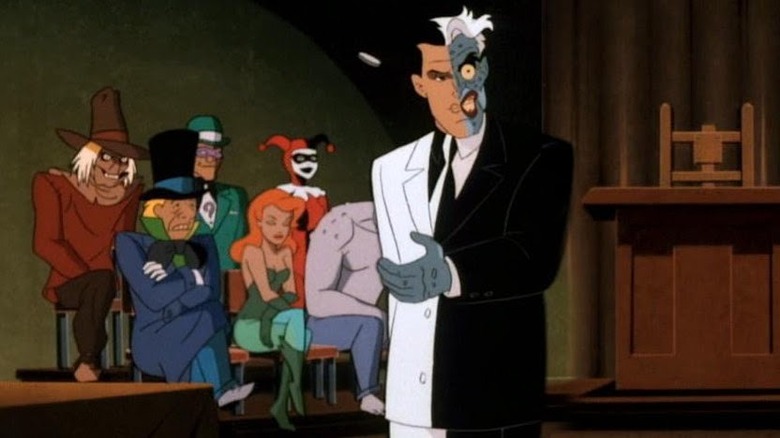 Two-Face villain jury court