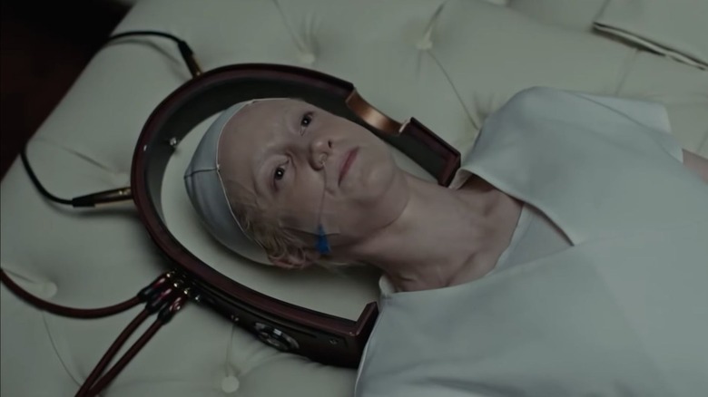 Andrea Rizeborough device strapped to head