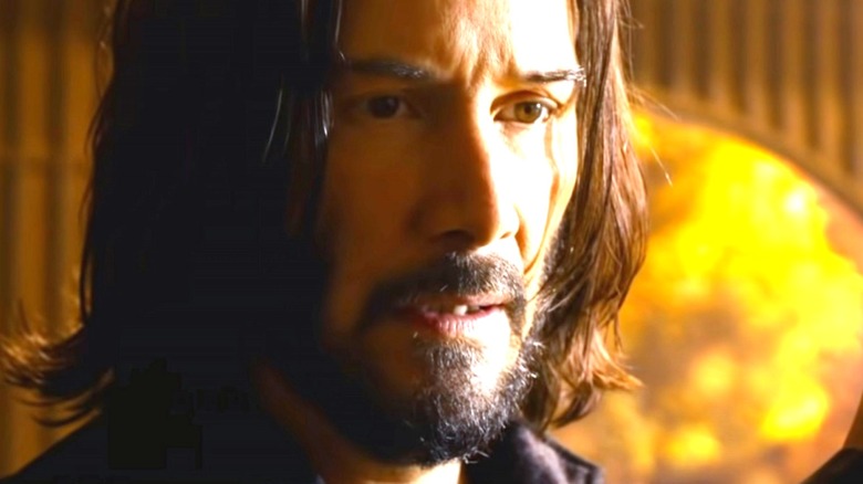 Keanu Reeves in "The Matrix: Resurrections"