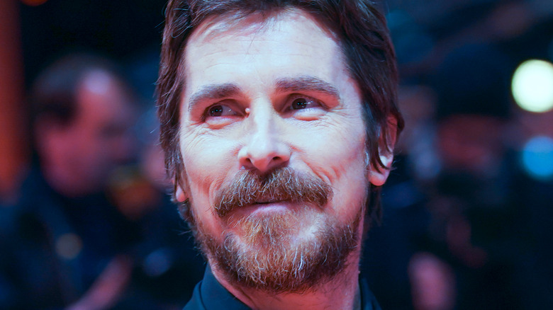 Christian Bale smiling