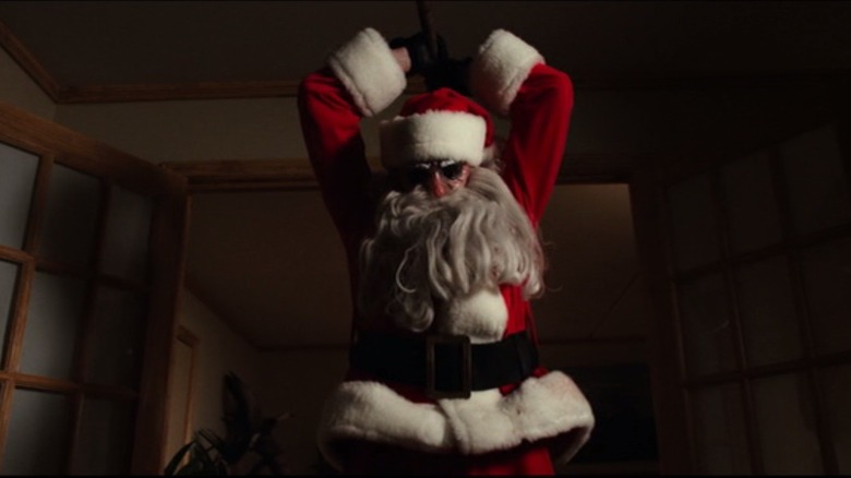 A murderous Santa raises axe