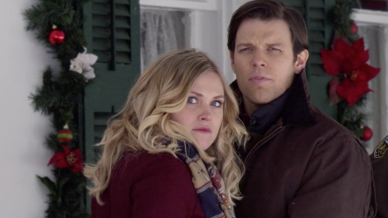 Ellen and Jake staring 