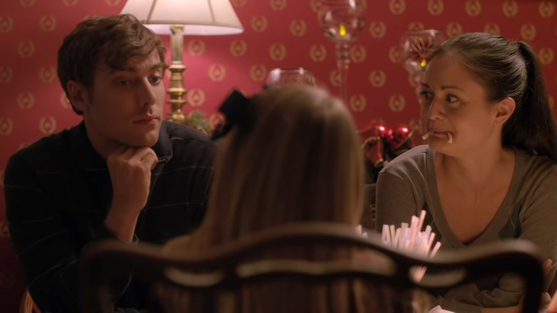 Sam and Kat at kids' table
