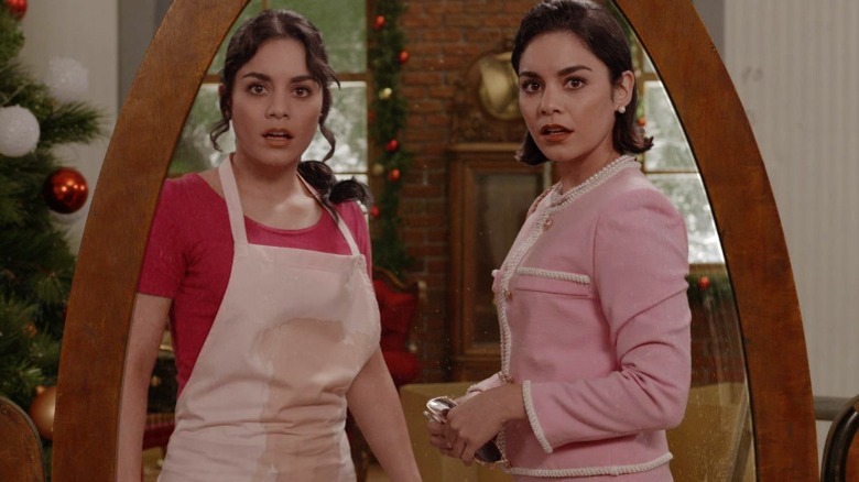 Stacy and Margaret stare into mirror 