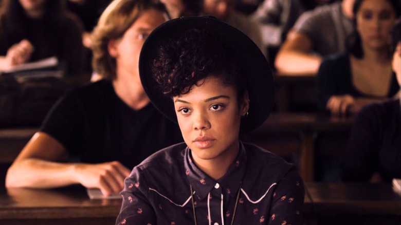 Sam White (Tessa Thompson) suffers no fools in class in Dear White People