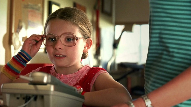 Olive (Abigail Breslin) pleads her case in Little Miss Sunshine