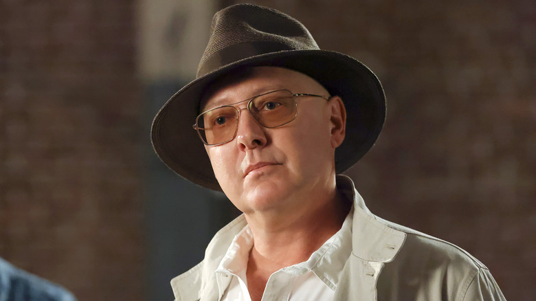 James Spader as Raymond Reddington, looking quizzical on The Blacklist