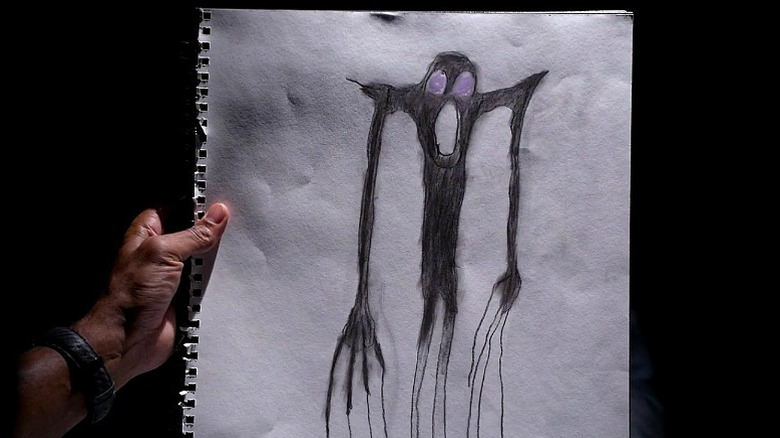 A drawing of mister scratch, featured on Criminal Minds