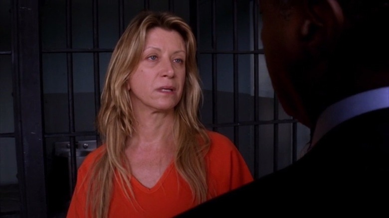Jeannetta Arnette as Sara Jean Mason, speaking to someone in prison on Criminal Minds