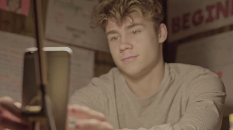 Austyn Tester sets up phone to record in Jawline