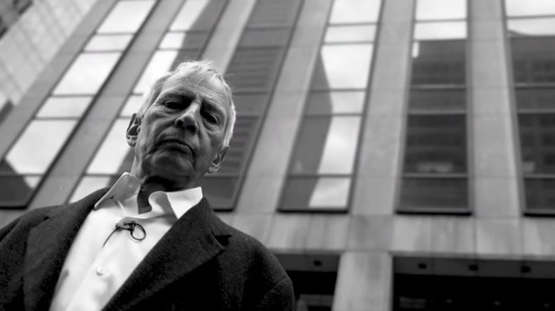 Robert Durst looking down at camera in The Jinx