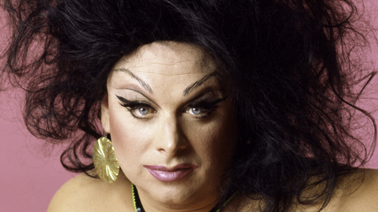Divine poses for the camera