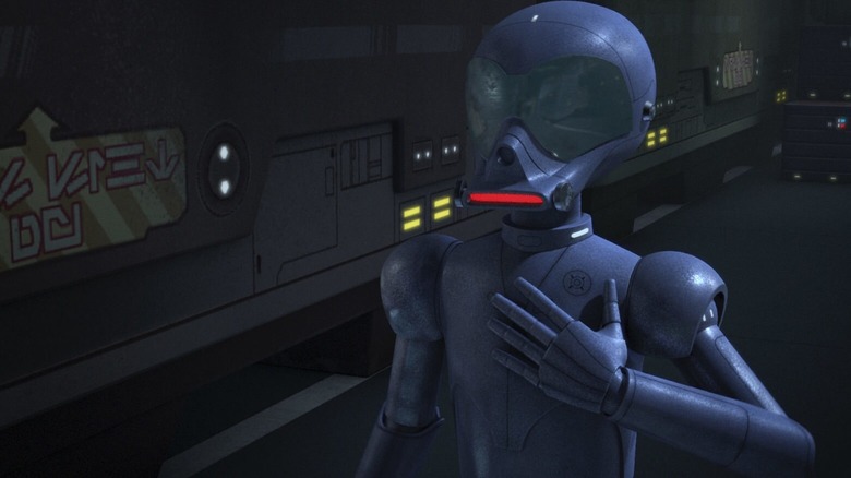 AP-5's insectoid expression on Star Wars Rebels