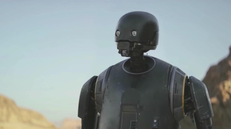 K-2SO looks deceptively peaceful in Rogue One: A Star Wars Story