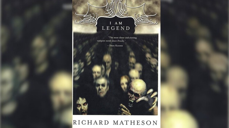 Vampires on the cover for I Am Legend by Richard Matheson