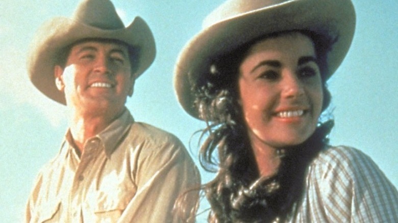 Elizabeth Taylor Rock Hudson horseback Giant