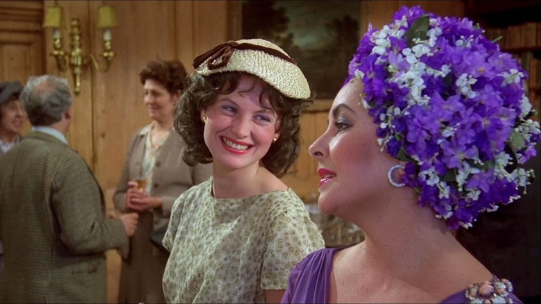 Elizabeth Taylor attends a party
