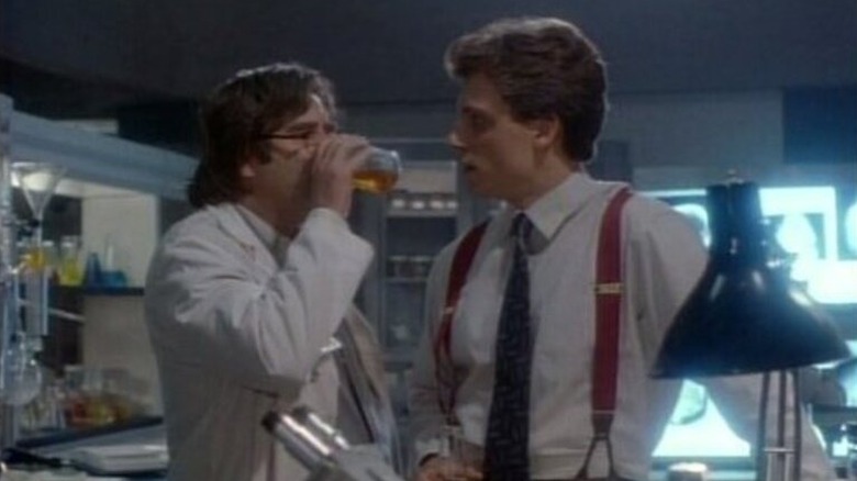 Carl speaks with Martin in a lab in Tales from the Crypt