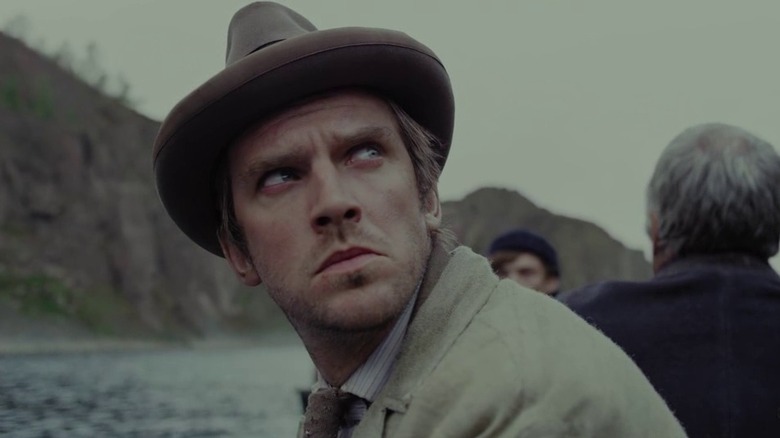 Dan Stevens glaring