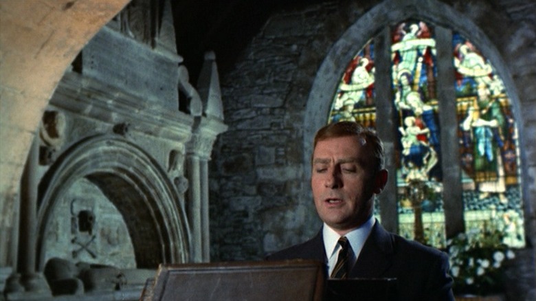 Officer investigates in The Wicker Man