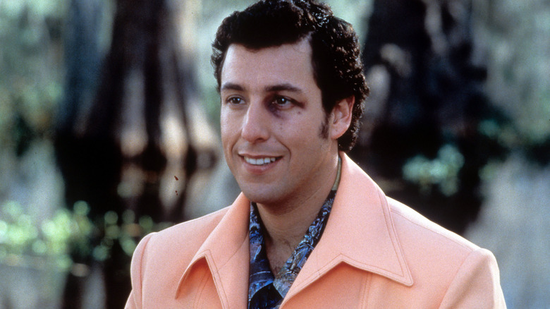 Bobby Boucher (Adam Sandler) with a blackeye in The Waterboy