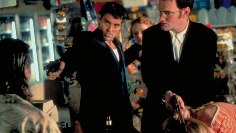 Quentin Tarantino and George Clooney