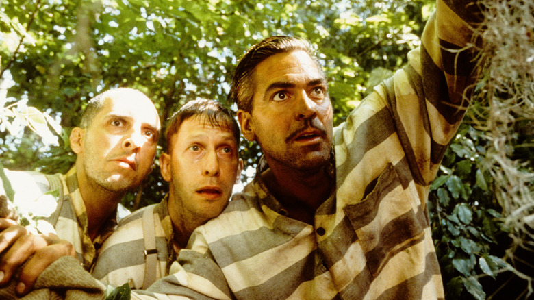 George Clooney with John Turturro and Tim Blake Nelson