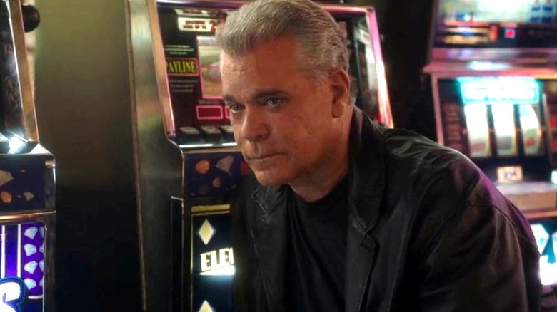 Ray Liotta as Vincent sits in front of slot machines on Young Sheldon