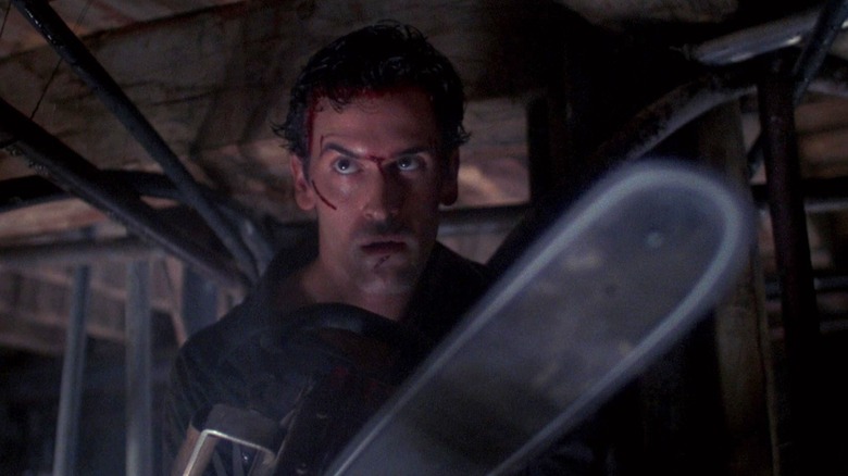 Ash Williams wields chainsaw