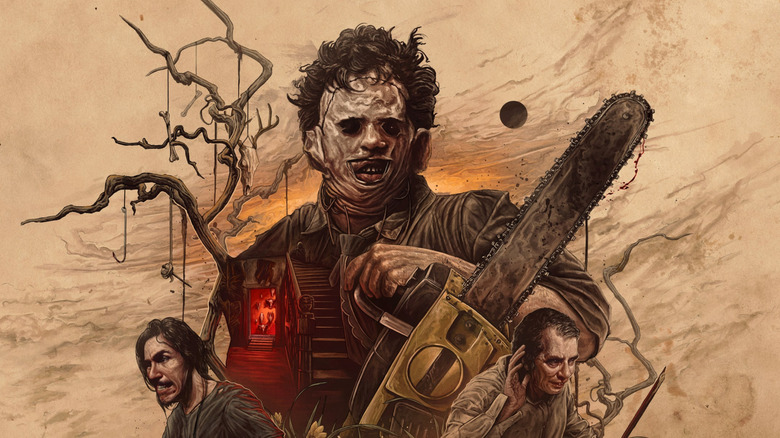 Leatherface looms in