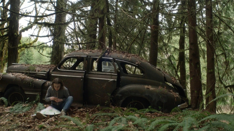 Hayley Erin as Jessica, on the run in New Life