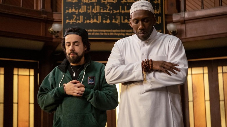 Ramy Youssef as Ramy stands next to Mahershala Ali as Sheikh Ali Malik on Ramy