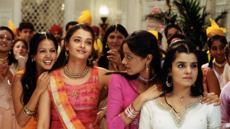 The cast of "Bride and Prejudice" at a wedding