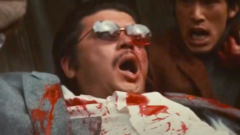 Harumi Sone yelling as he dies