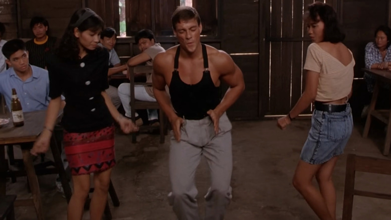 Jean-Claude Van Damme's Kurt Sloane dancing in Kickboxer