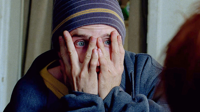 Jesse Pinkman plays peekaboo in Breaking Bad