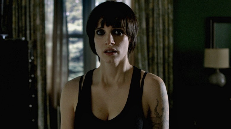 chastain black hair terrified