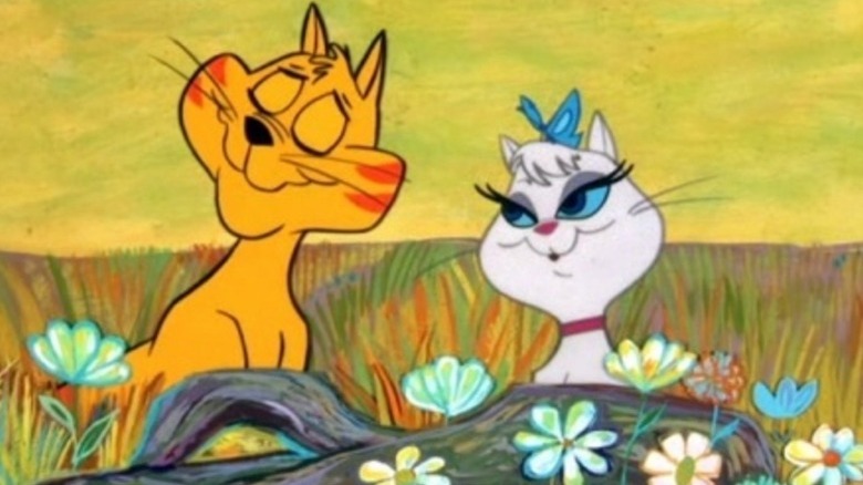 meowsette the cat smiling