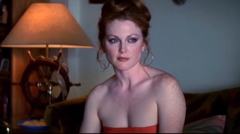 Julianne Moore hoop earrings