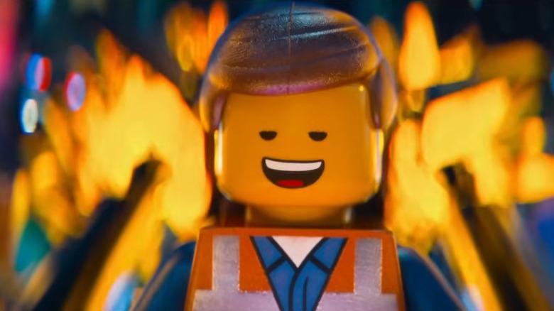 Emmet smiling in The LEGO Movie